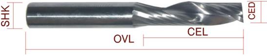 One flute wood cutting router bits